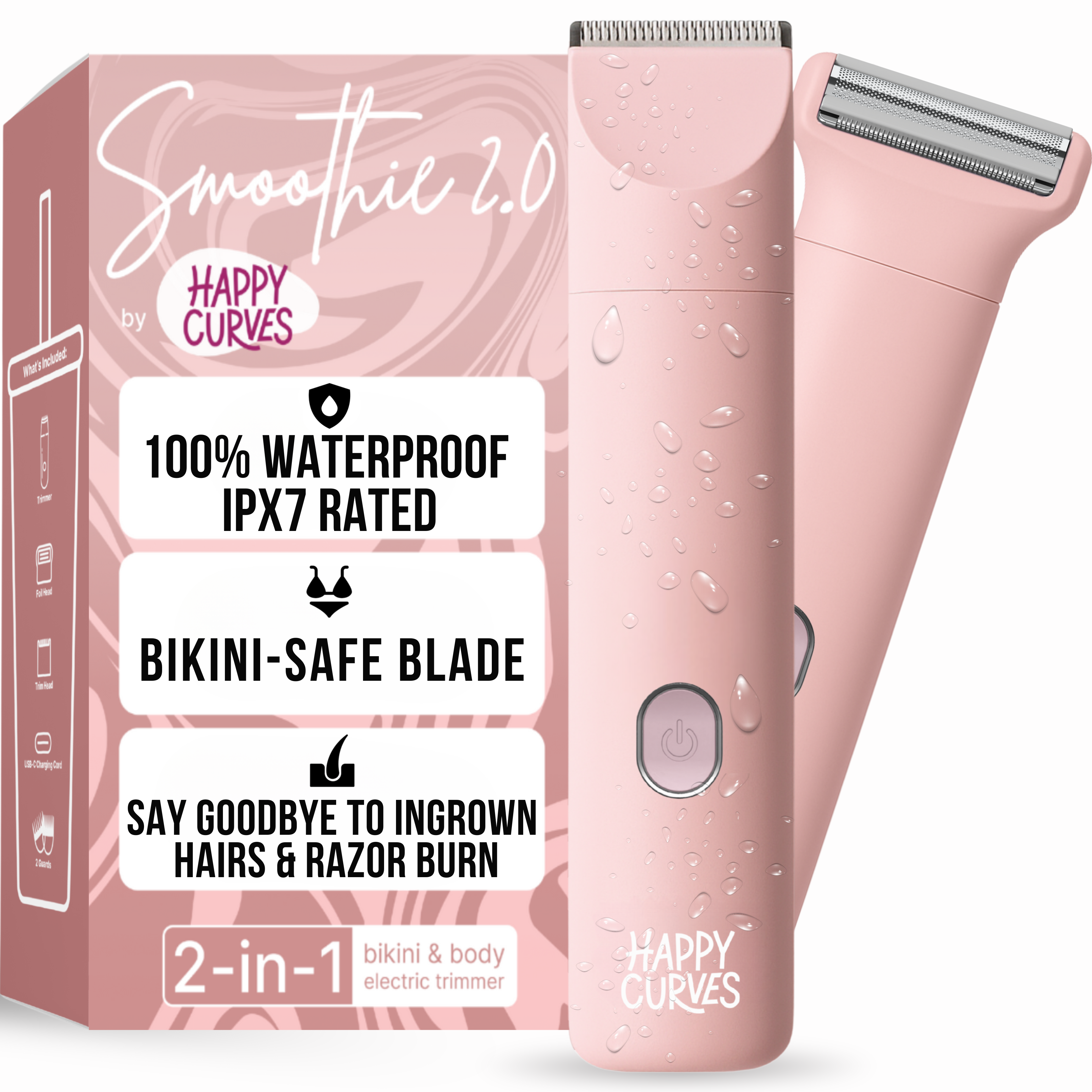 Smoothie 2.0 Bikini + Body Trimmer – Happy Curves Smoothie 2.0 Bikini + Body Trimmer – Happy Curves