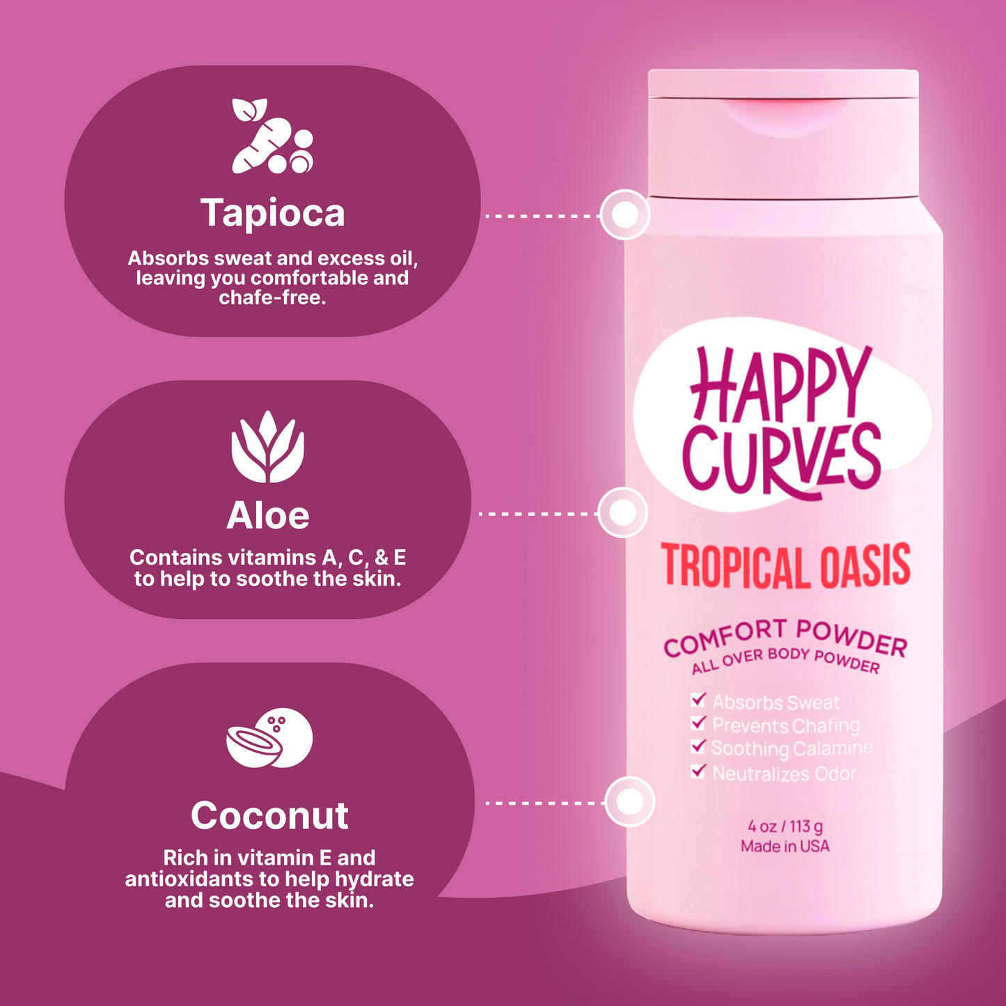 Comfort Powder 4oz, 3-Pack